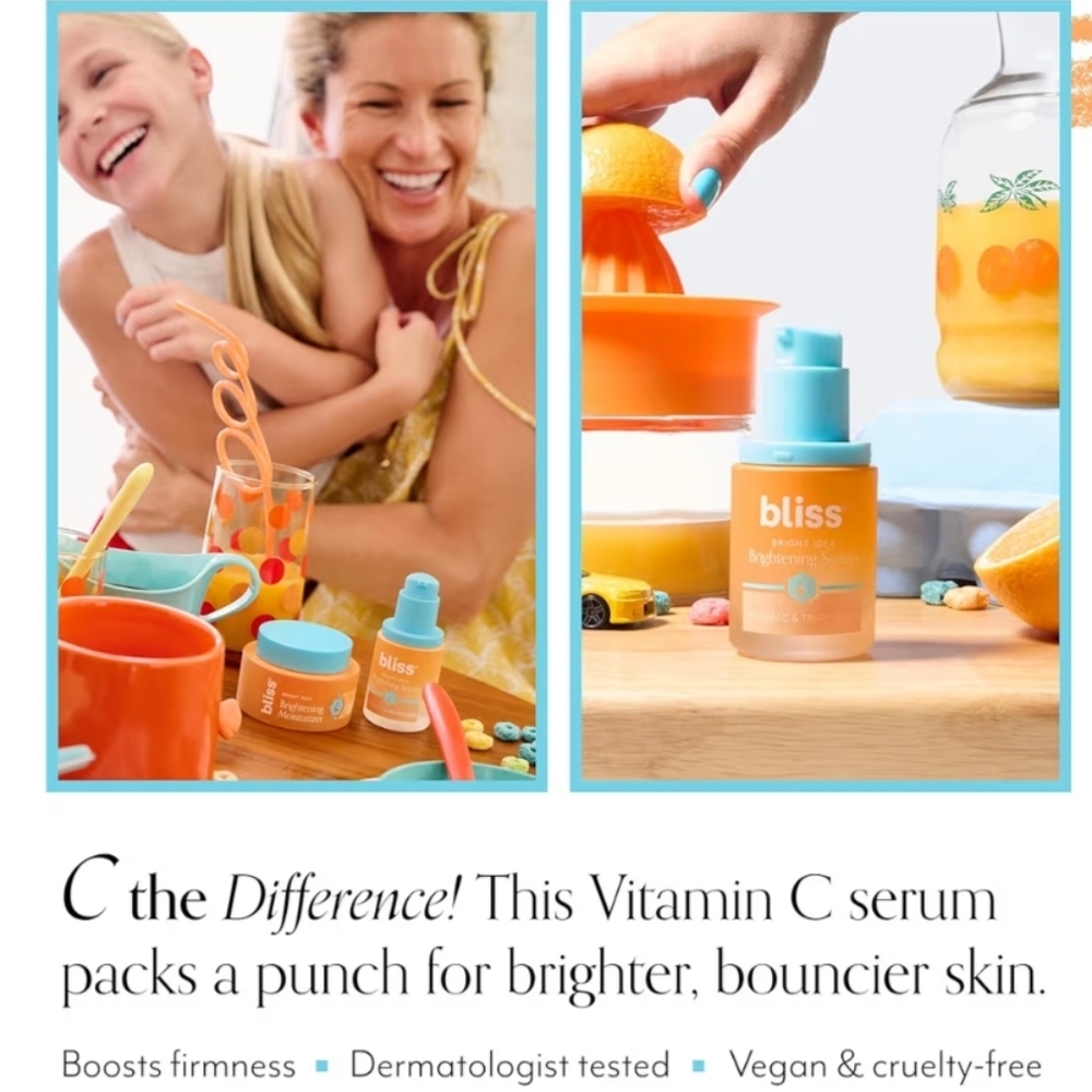 Bliss Bright Idea Brightening Serum with Vitamin C & Tri-peptides, 15ml, New - Picture 8 of 10